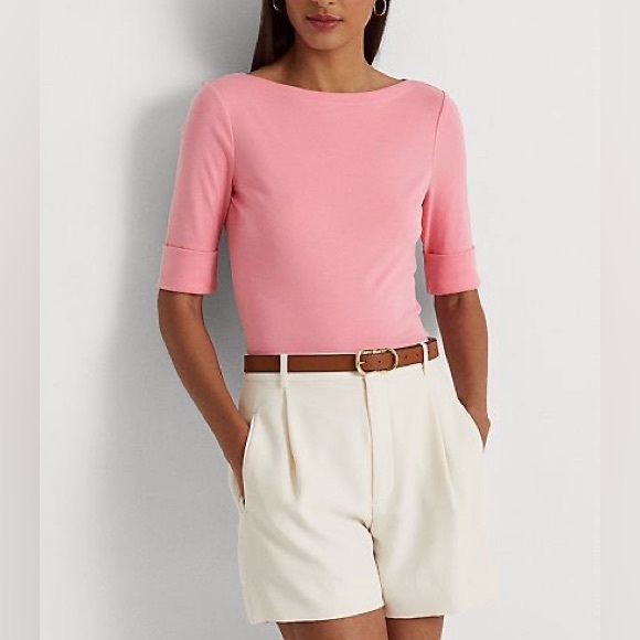 Ralph Lauren Tops - Lauren Ralph Lauren Ralph
Lauren Stretch Cotton
Boatneck Tee